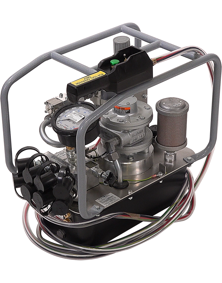 Bomba hidráulica neumática HY-AIR para un atornillado seguro y eficiente en entornos peligrosos