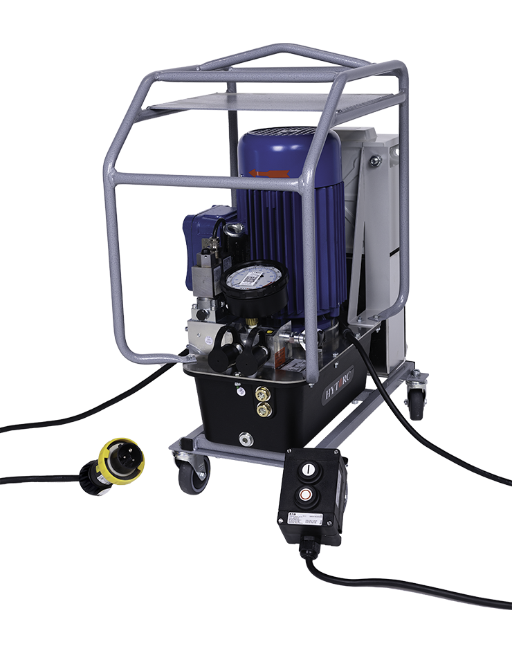 Bomba hidráulica eléctrica HY-EX de 3 etapas de Hytorc, alto rendimiento y confiabilidad