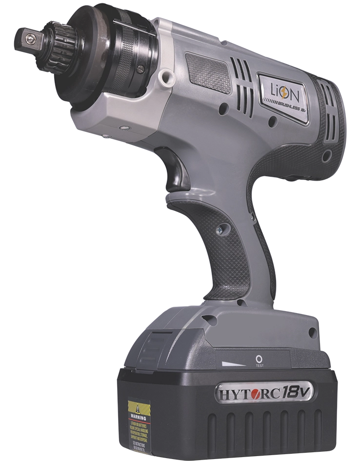LION GUN Dual Speed HYTORC, llave de torque eléctrica portátil y rápida con batería de 18V y control digital