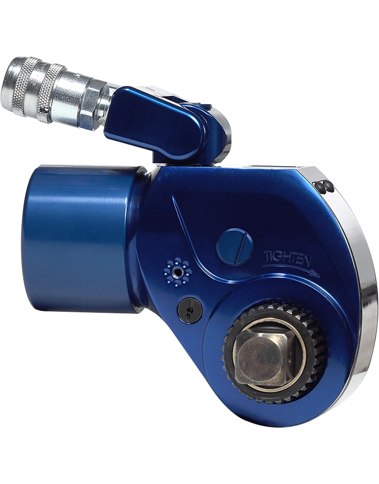 Llave hidráulica MXT+ con diseño robusto, precisión constante y gran adaptabilidad para trabajos de empernado industrial.