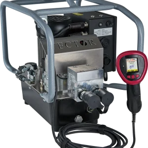 Bomba hidráulica eléctrica VECTOR MINI de 3 etapas de Hytorc, compacta y versátil