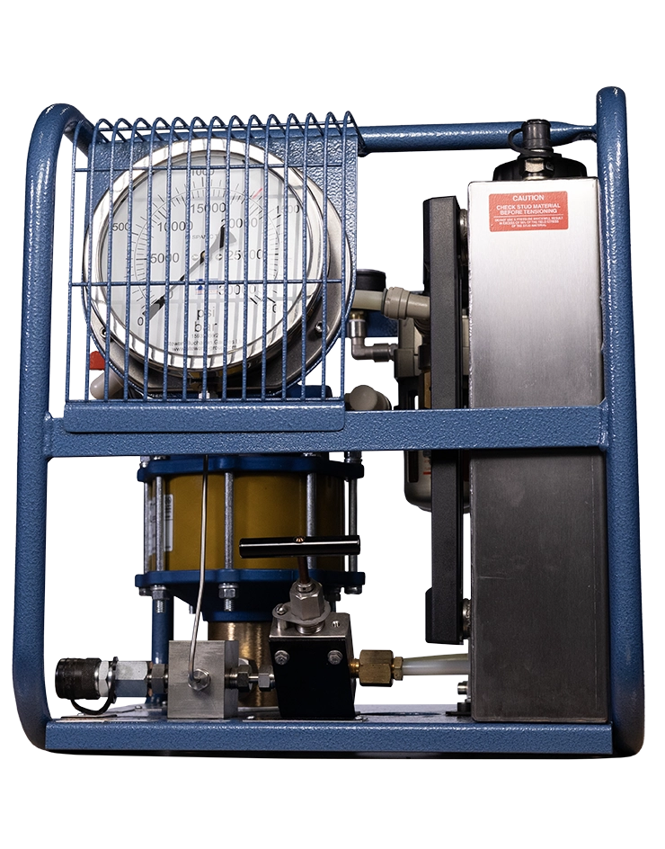 Bomba de tensado neumática HYTORC, caudal estándar y alto, con FRL integrado para rendimiento confiable y bajo mantenimiento