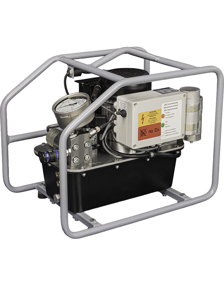 Bomba eléctrica de tensado HY-T de HYTORC, alta velocidad y configuración sencilla para proyectos exigentes