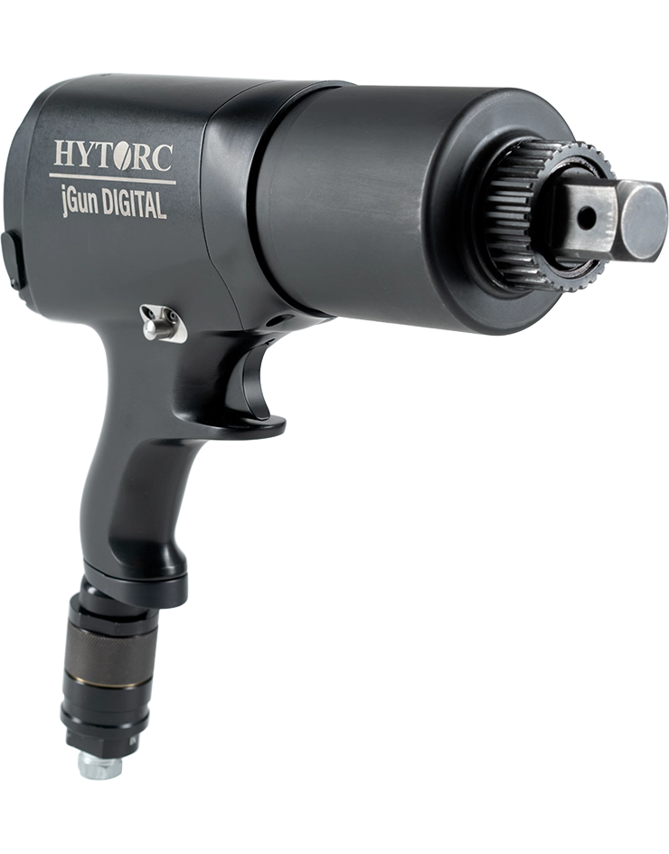 jGun® DIGITAL: herramienta de torque neumática con pantalla digital, ajuste preciso, baja vibración y diseño ergonómico para trabajos exigentes